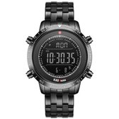 Horloges voor Mannen K849 Digitaal RVS Chronograaf Multifunctioneel Alarm Backlight Stappenteller