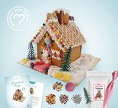 Gingerbread koekhuisje - Bakpakket  - Kerst - Cadeau - Kerstpakket - Gingerbread house | Borrel Experience