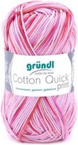 861-193 Cotton Quick Print 10x50 gram roze/fuchsia multicolor