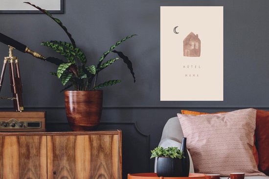 Stickers Stickers muraux - Cadeau fête des mères - Hotel mama - Home - 40x60 cm - Film adhésif