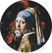 WallCircle - Wandcirkel - Muurcirkel - Het meisje met de parel - Vermeer - Kunst - Aluminium - Dibond - ⌀ 140 cm - Binnen en Buiten