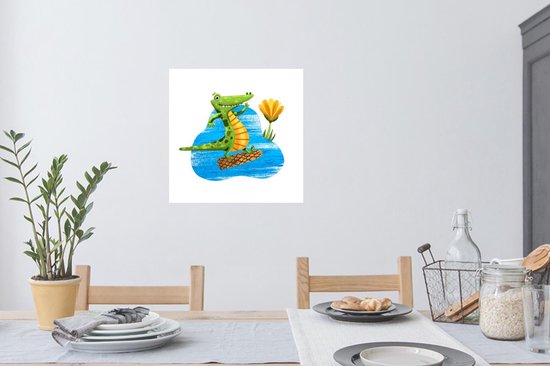 Stickers Stickers muraux - Chambre d'enfant - Chambre d' Chambre de bébé - Crocodile - Water - Arbre - 50x50 cm - Feuille adhésive