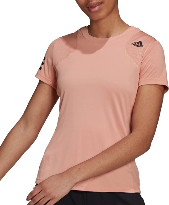 adidas 3-Stripes T-shirt - Vrouwen - Oud roze - Zwart | bol.com
