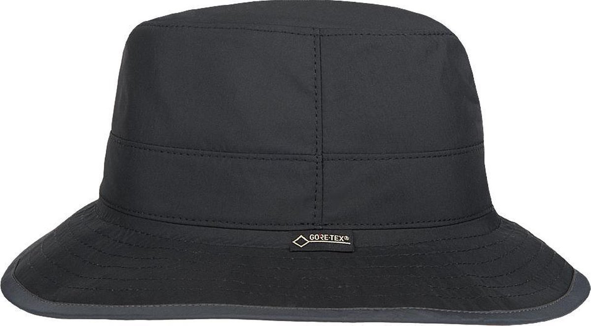 Hatland - Stoffen hoed voor volwassenen - Amundson Gore-Tex - Zwart - maat S (55CM)