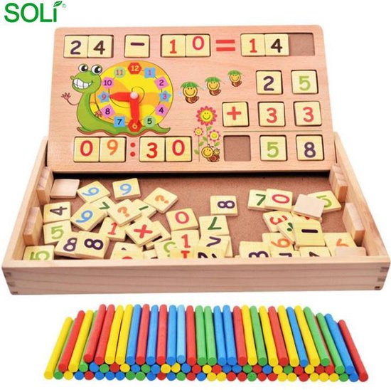 Educatief houten reken puzzel