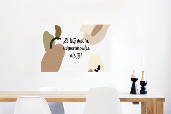 Affiche Cadeau pour femme - Belle-mère comme toi - Pastel - 60x40 cm