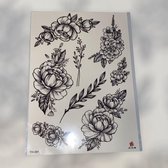 Half Tattoo Sleeve Always On Time - Plaktattoo - Tijdelijke Tattoo - 18 X 15 cm (L x B)