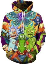 Rick and Morty Hoodie - Pickle Rick - Maat 4XL