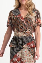 Tramontana | Top met Quilt Print | Print Blacks | Maat L