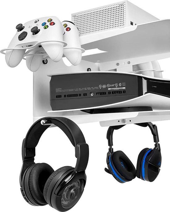 Horizontale Muurbeugel voor PlayStation 5, PlayStation 4, Xbox One, Xbox One  S, en... | bol.com