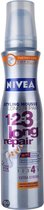 Nivea - Styling Mousse 1-2-3 Long Repair - Extra Strong nr. 4 - Thermo Care - 2 x 150 ml