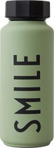Design Letters - Insulated thermo bottle - SMILE - Groen