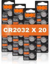 Lithium CR2032 - batterijen CR2032 - 3V knoopcel batterij - 20 stuks - 100% Peak Power