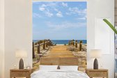 Papier peint - Papier peint photo Plage - Chemin - Été - Largeur 160 cm x Hauteur 240 cm