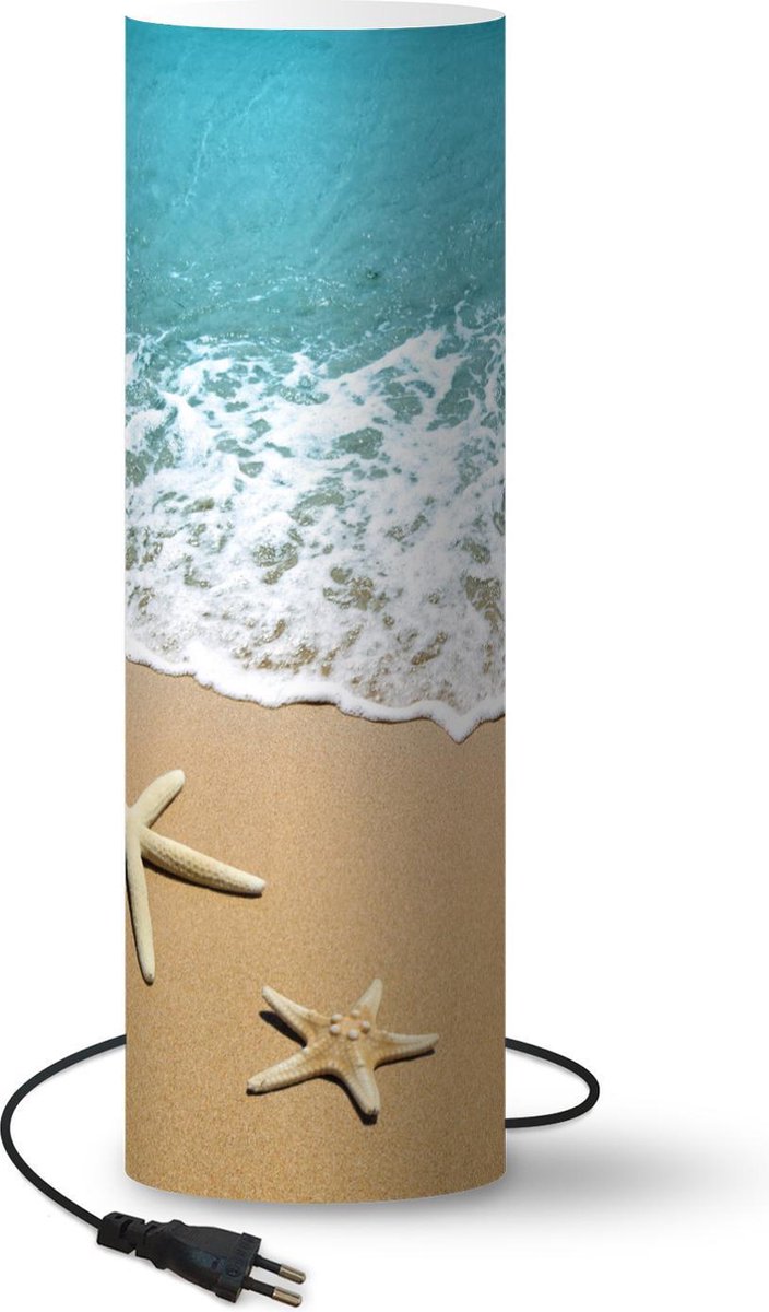 Lamp - Nachtlampje - Tafellamp slaapkamer - Zee - Strand - Zeester - 50 cm hoog - Ø15.9 cm - Inclusief LED lamp
