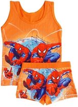 Spiderman ondergoedsetje - boxershort - hemdje - oranje - 6-7 jaar - XL
