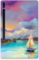 Tablethoesje Samsung Galaxy Tab S7 Plus Cover Boot met doorzichte zijkanten