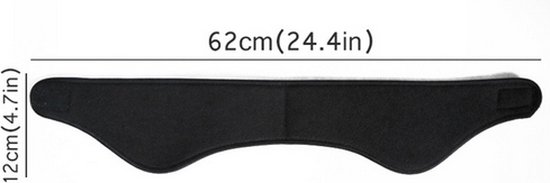 Oorwarmers hoofdband fleece ear muffs spandex zwart unisex / HaverCo van HaverCo — afbeelding 4