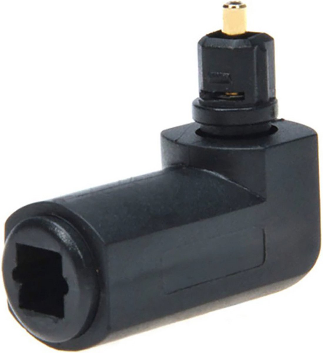Toslink hoekstuk adapter 90 graden bocht Female naar Male / HaverCo