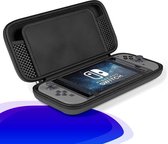 Poero Switch Case - Geschikt voor Nintendo Switch - Premium Opberghoes - Beschermhoes - Extra opbergvakken - Zwart