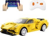 Cada® 2 in 1 Auto op Afstandsbediening  - Rc Auto Volwassenen en Kinderen - Race Auto Afstandbestuurbaar - Geel - Ook bestuurbaar met App