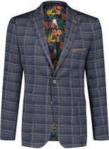 A fish named Fred- Blazer travel navy check print - 50-EU