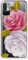 Silicone Back Case Xiaomi Redmi Note 10 5G GSM Hoesje Roses
