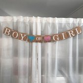 Gender reveal pakket - Meisje - 2 x confettikanon - 2x slinger boy or girl