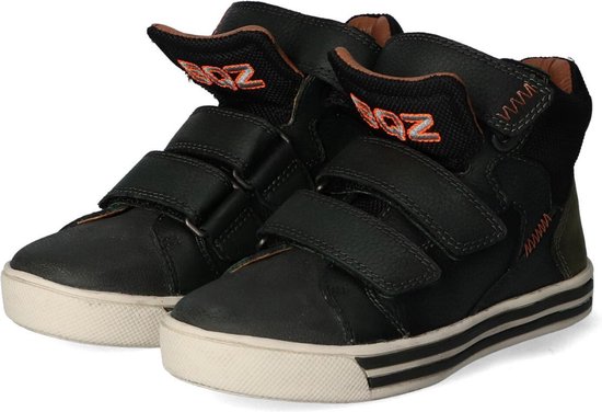 Braqeez 421857-568 Jongens Hoge Sneakers - Groen - Leer - Klittenband | bol