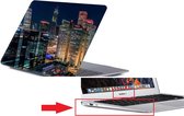 Macbook Case Cover Hoes voor Macbook Air 13 inch t/m 2017 A1466 - A1369 - Moderne Gebouwen Stad Nacht 33