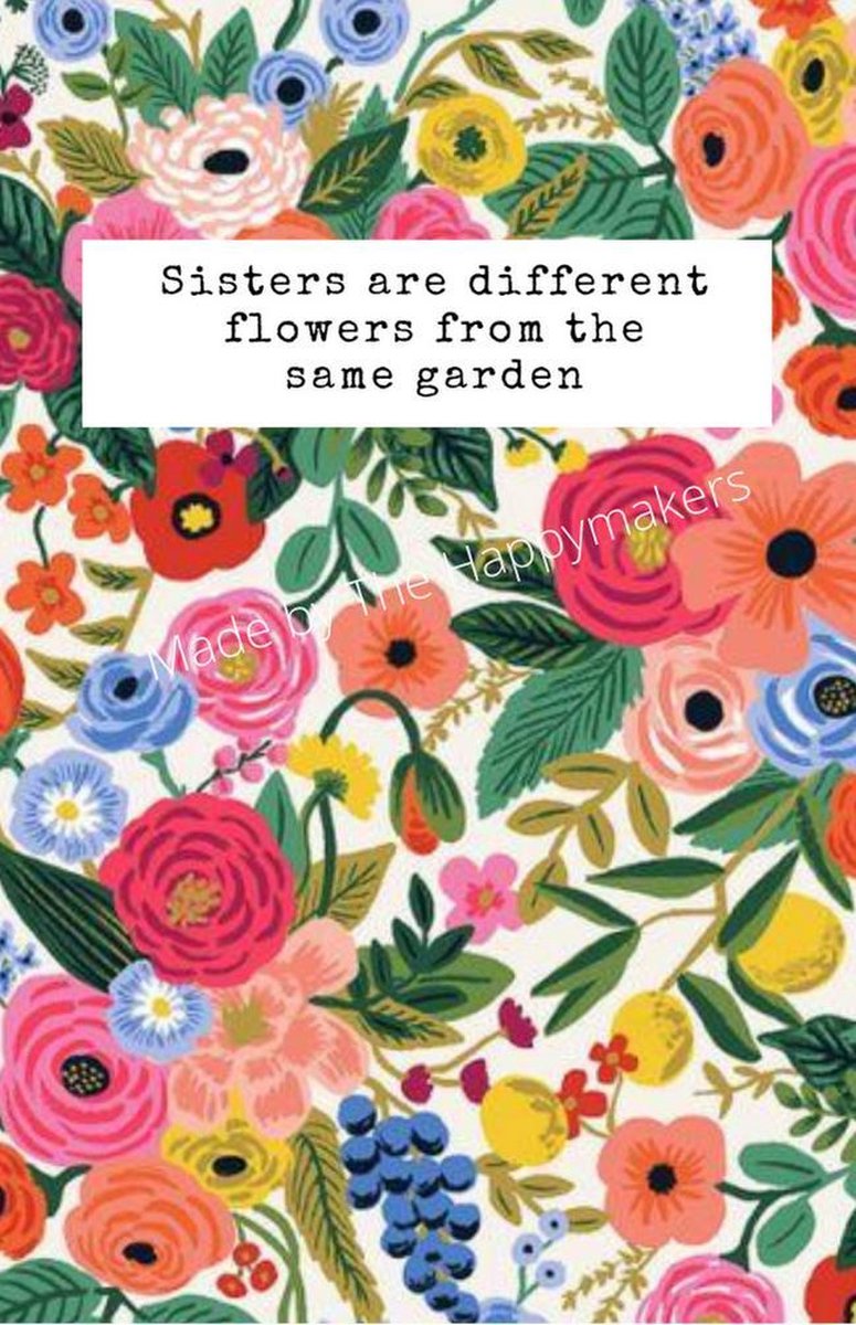Mini wenskaart ''sisters'' cadeaukaart, cadeaulabel, zussen
