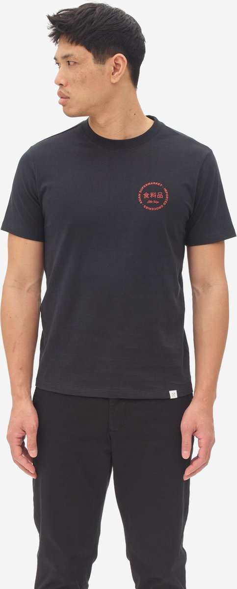 Nowadays Printed T-shirt Backprint Asian Supermarket Heren T-shirt Maat XL