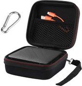 Bluetooth luidsprekertas voor JBL GO 2 Bluetooth luidspreker, draagbare draadloze Bluetooth luidsprekertas hoes met karabijnhaak, zwart