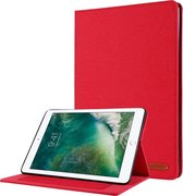 Case2go - Tablet hoes geschikt voor iPad 2021 - 10.2 Inch - Book Case met Soft TPU houder - Rood