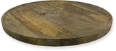 Houten onderbord van WDMT™ | ø 45 cm | Ronden mango houten plateau | Bruin