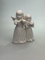 Engeltjes met viool en boek ( wit)