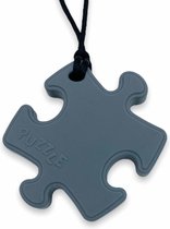 Chewzoo® - Bijtketting - Puzzle - Puzzlestuk - Grijs