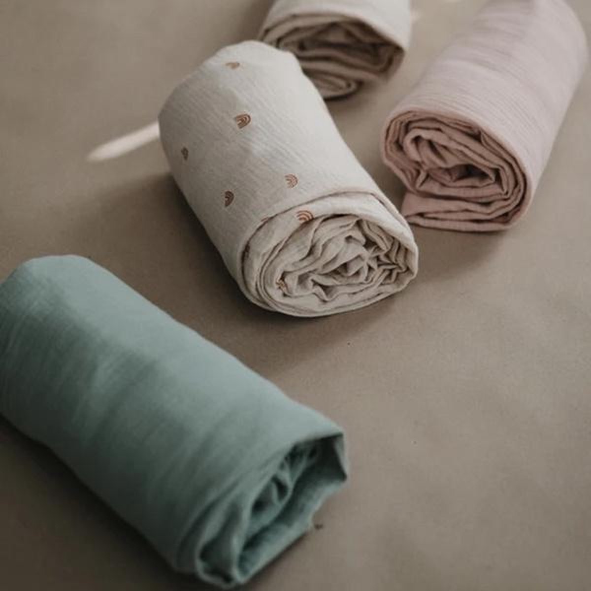 Hydrofiele doeken Mushie swaddle XL Hydrofiele doek 120 x 120 cm