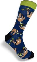 JustSockIt Luiaard sokken - Sokken - Leuke sokken - Vrolijke sokken - Dieren sokken