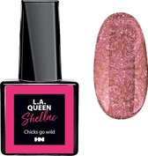 Hollywood Nails – Gellak – Gel nagellak – Color gel - L.A. Queen UV Gel Shellac  - Chicks go wild #24 15 ml