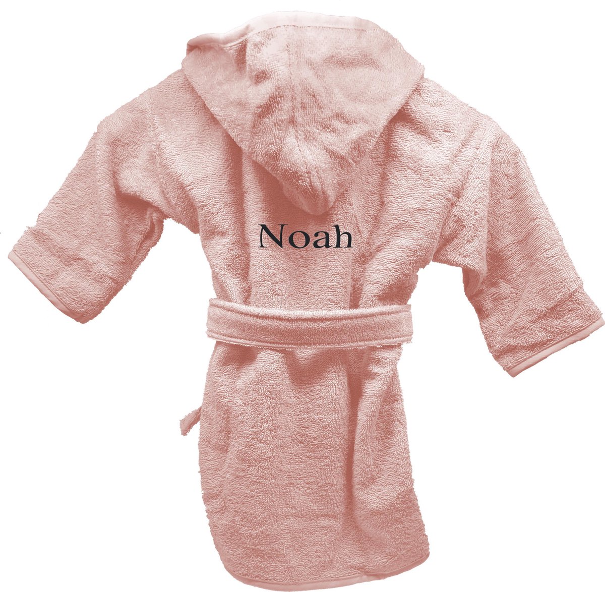 Goedkoopste Badjas uni line 4-6jr - blush - met GRATIS geborduurde naam