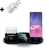 DATO® Samsung Wireless Charger - Inclusief Adapter - Daily Tools Best Seller - 6 in 1 Qi Charging Dock - Samsung Android - Black