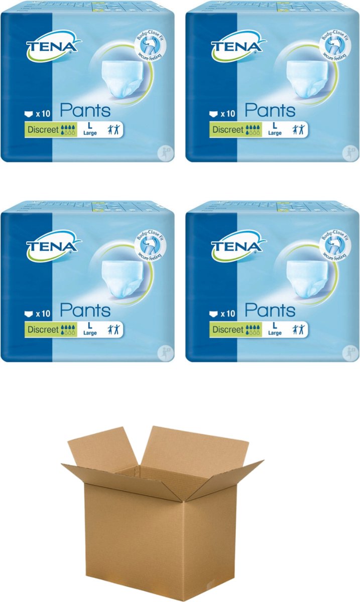 Goedkoopste 4x TENA Pants Discreet Medium - 12st/pak - 4st/Karton