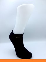 Uniq Socky 4 Paar - Laag Oranje (Zwart) (35-40) | Makkelijk Sorteerbare Sokken