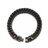 Cuban Link Heren Armband | Zwart Kleurig |10mm | Mannen Armband | Armbanden | Mannen Cadeautjes | Cadeau voor Man | Armband Mannen | Armband Heren | Heren Armband | Vaderdag | Vaderdag Cadeau