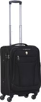 Cambridge 365 XL Handbagage Koffer - 56cm met TSA-slot – Expander – Voorvakken -  Zwart