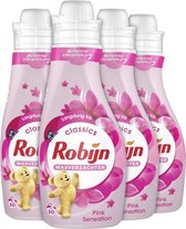 Bol.com Robijn Summer Pink Wasverzachter - 4 x 30 wasbeurten - Voordeelverpakking aanbieding