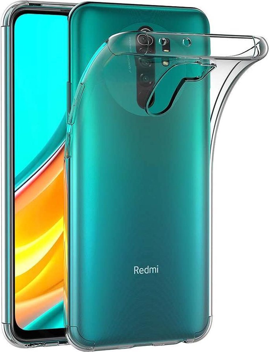 Silicone hoesje Geschikt voor: Xiaomi Redmi 9 - transparant