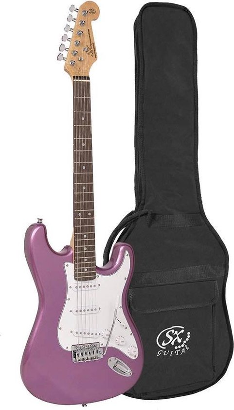 globaal Additief Doordeweekse dagen Elektrische gitaar SX - Gitaar voor volwassenen - stratocaster gitaar -  Paarse... | bol.com