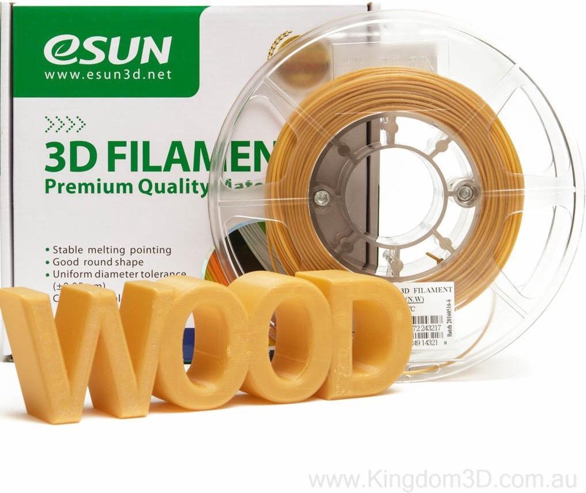 eSun Wood 500 gr. - 1.75mm - 3D printer filament